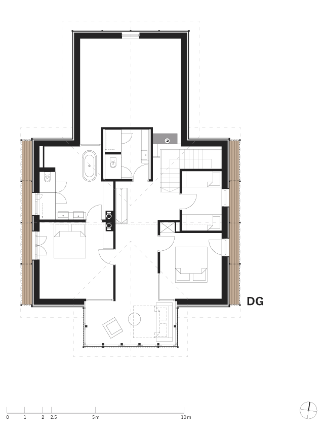 Schmiedgut - Dirndlpracht - Raumplan Dachgeschoss im Haupthaus