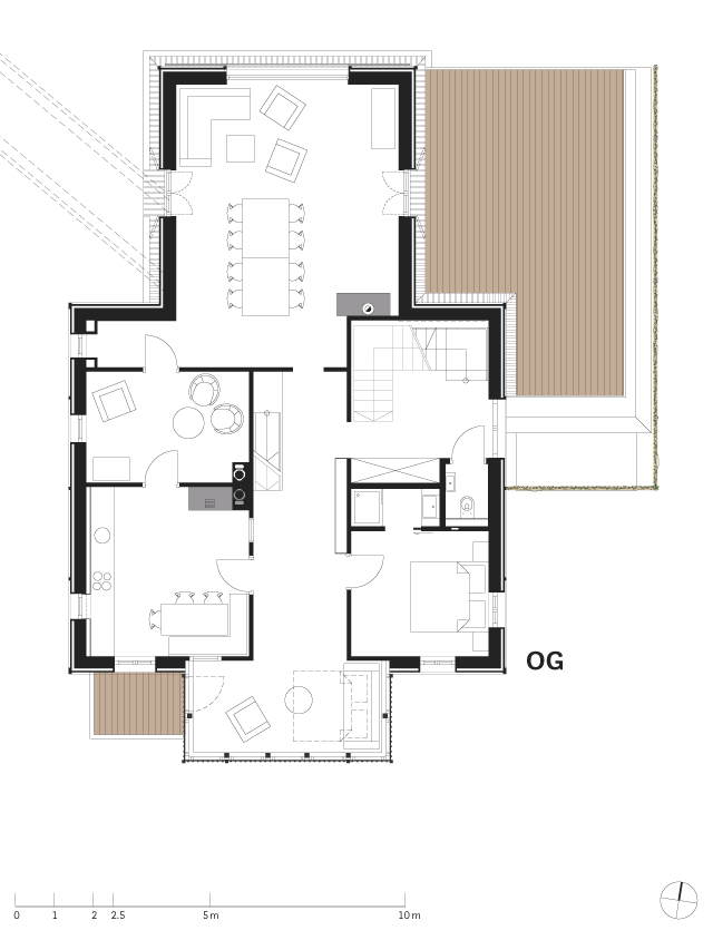 Schmiedgut - Dirndlpracht - Raumplan Obergeschoss im Haupthaus